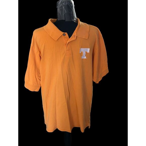 Tennessee Volunteers Adidas Polo Shirt Orange Men’s Size Large - Picture 1 of 6